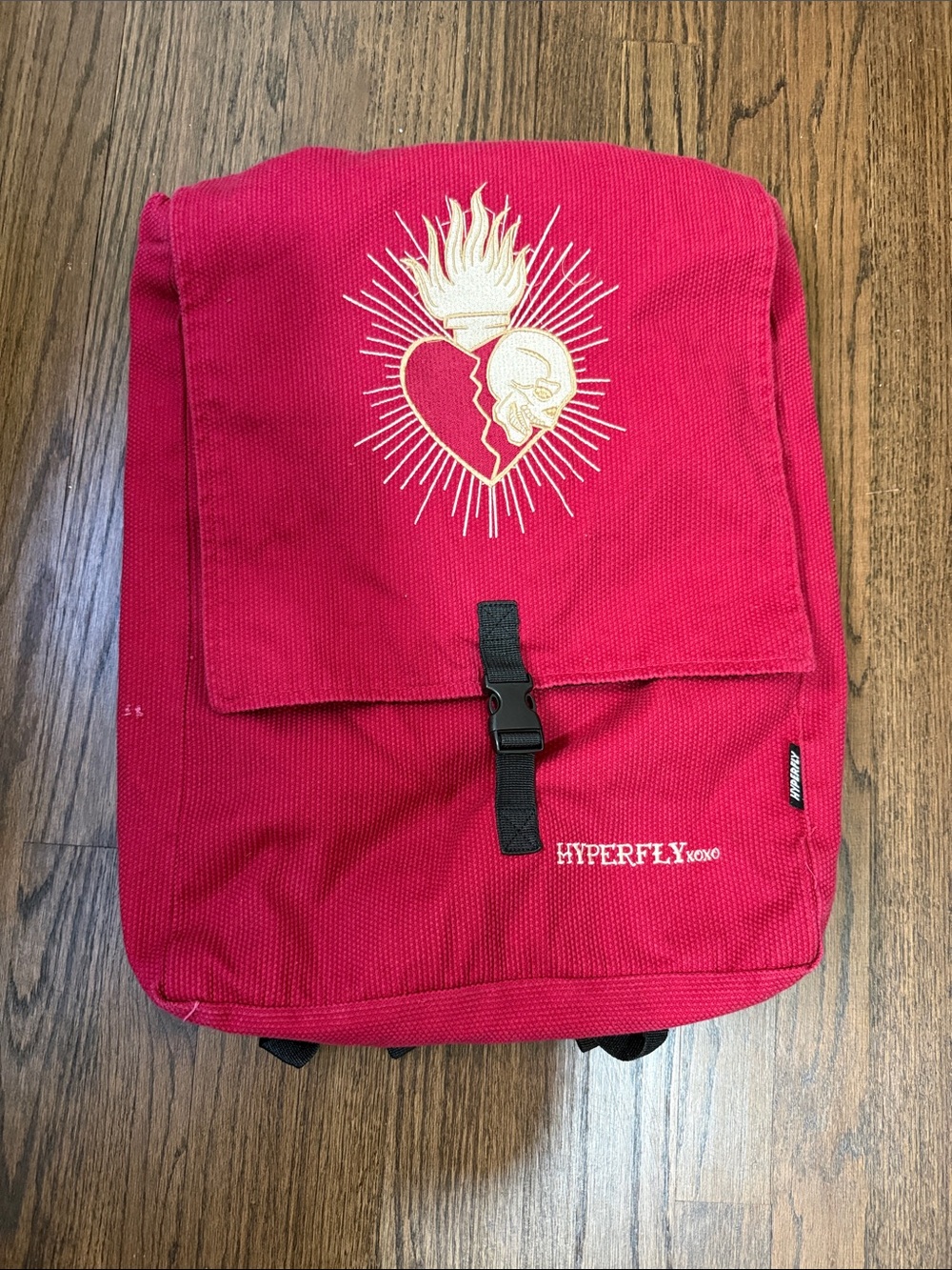 Hyperfly Red Canvas Training and Gi Backpack- Valentine’s Edition